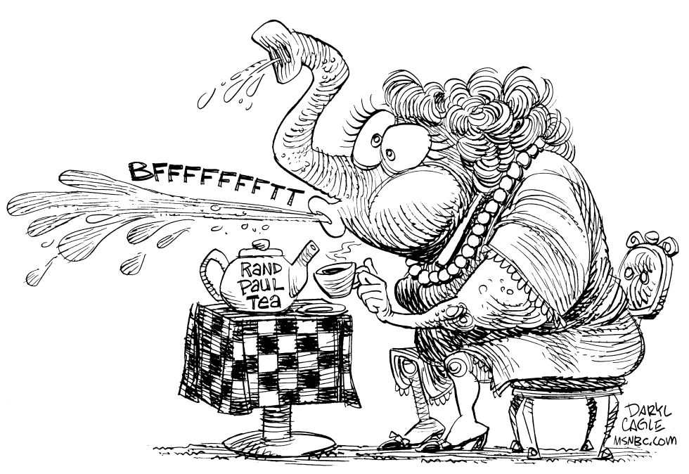  RAND PAUL TEA PARTY by Daryl Cagle