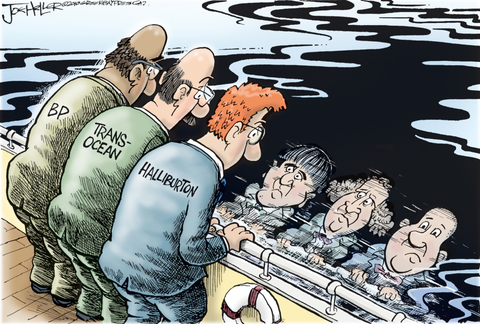 Three Oil men