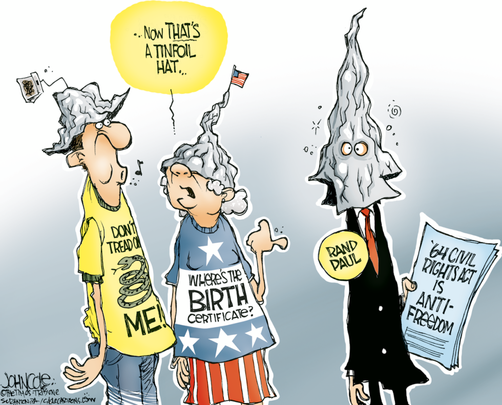 Rand Paul tinfoil hat COLOR
