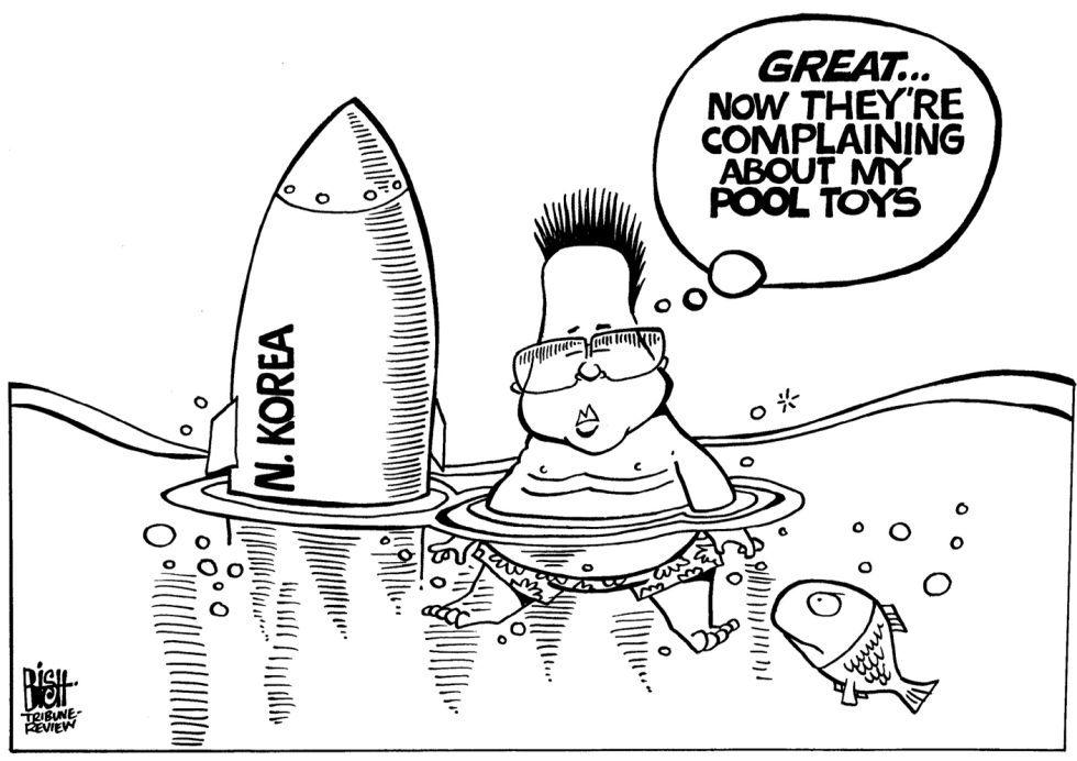 KIM JONGS POOL TOY, B/W