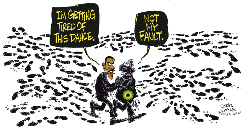 Obama and BP Dance Color