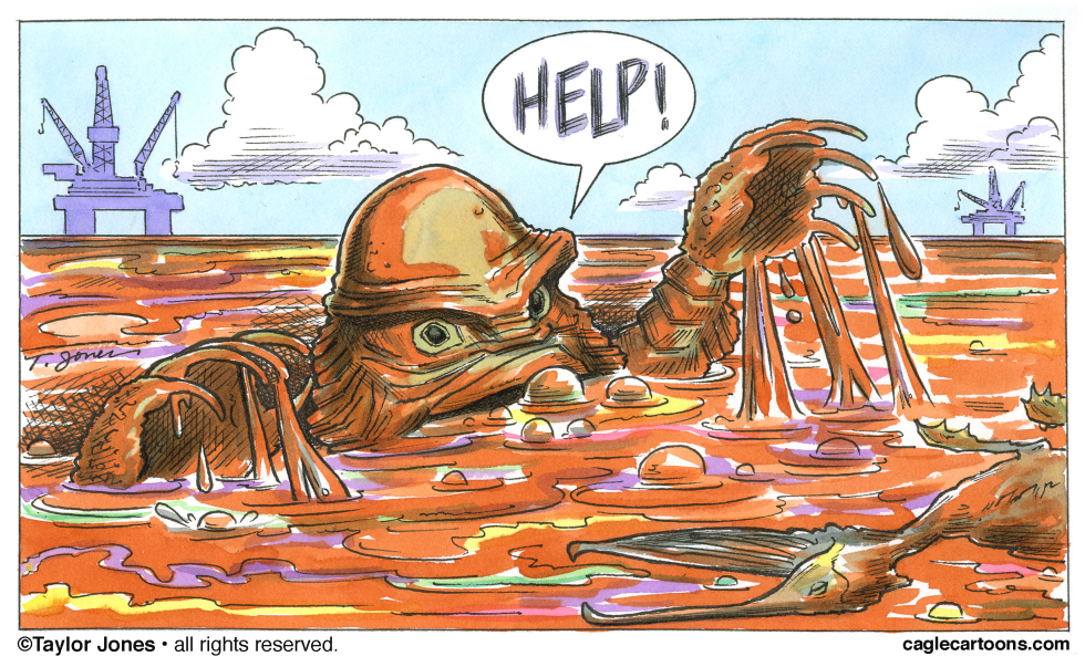 Creature from the Oily Gulf - COLOR