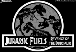 JURASSIC FUELS BW by Steve Greenberg
