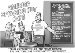 AMERICA SPEAKING OUT CAFE by R.J. Matson