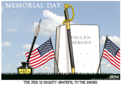 THE PEN IS MIGHTY GRATEFUL TO THE SWORD by R.J. Matson