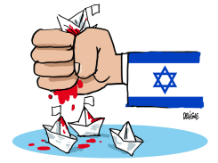 BOATS FOR GAZA by Frederick Deligne