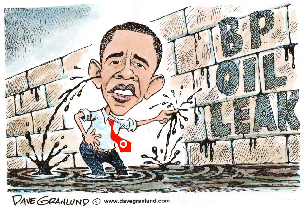 Obama attempts plugging leak