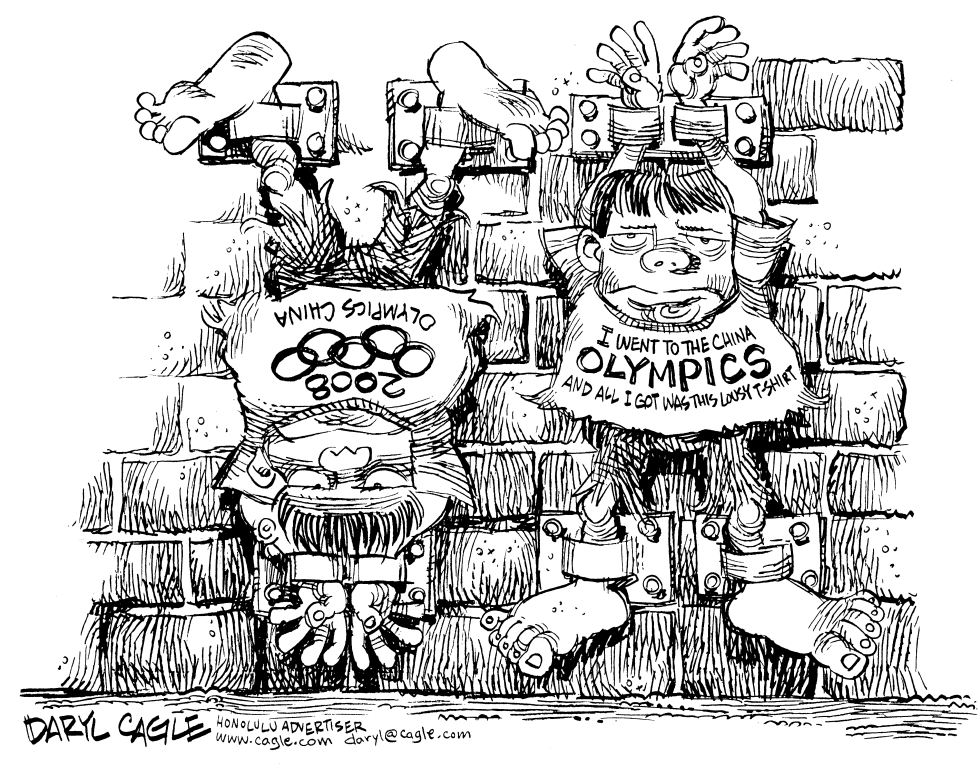  JUEGOS OLIMPICOS EN CHINA 2008 by Daryl Cagle