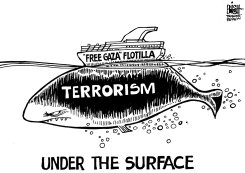 GAZA FLOTILLA, B/W by Randy Bish