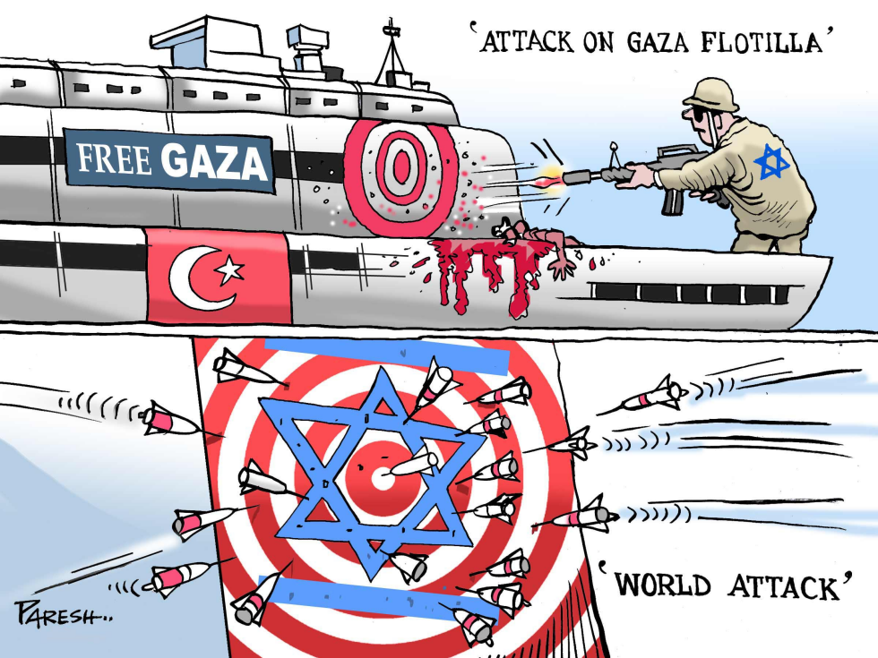 Attacking Gaza flotilla