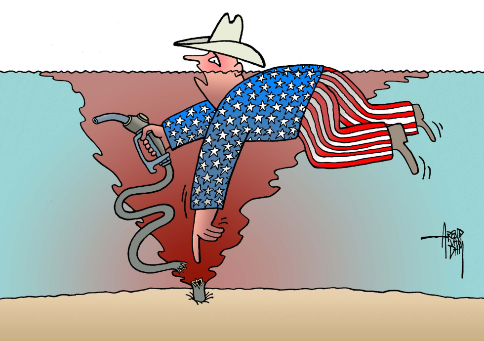 drowning oil consumer