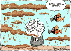 OIL SPILL  by Bob Englehart