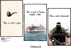 GAZA SURREALISM  by Nate Beeler