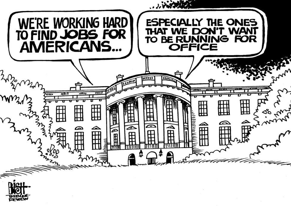 WHITE HOUSE JOBS, b/w