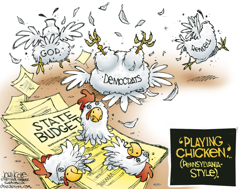 LOCAL PA -- Playing budget chicken COLOR