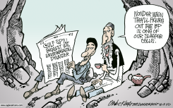 SLEEPER CELL  by Mike Keefe
