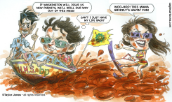 BOBBY JINDAL, TONY HAYWARD AND SARAH PALIN -  by Taylor Jones