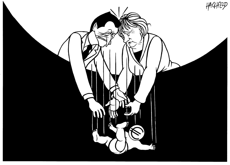 Sarko, Merkel, Euro