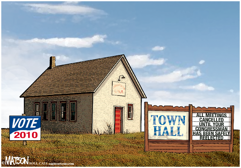 Town Hall Meeting Cartoons