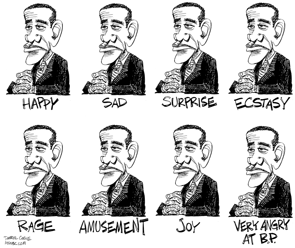  OBAMA EMOTIONS by Daryl Cagle