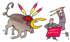 EUROPE AGAINST BULL FIGHTERS by Arend Van Dam