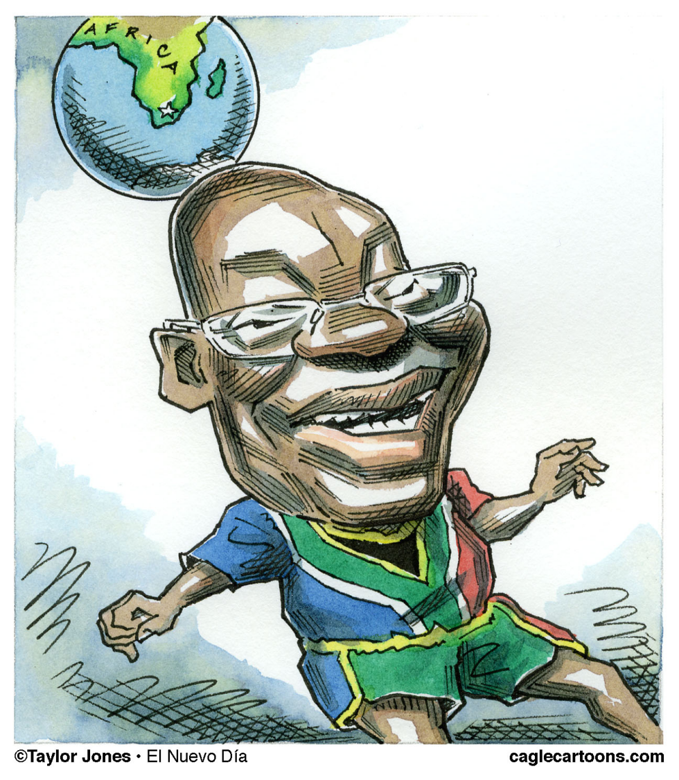 Jacob Zuma and World Cup - COLOR