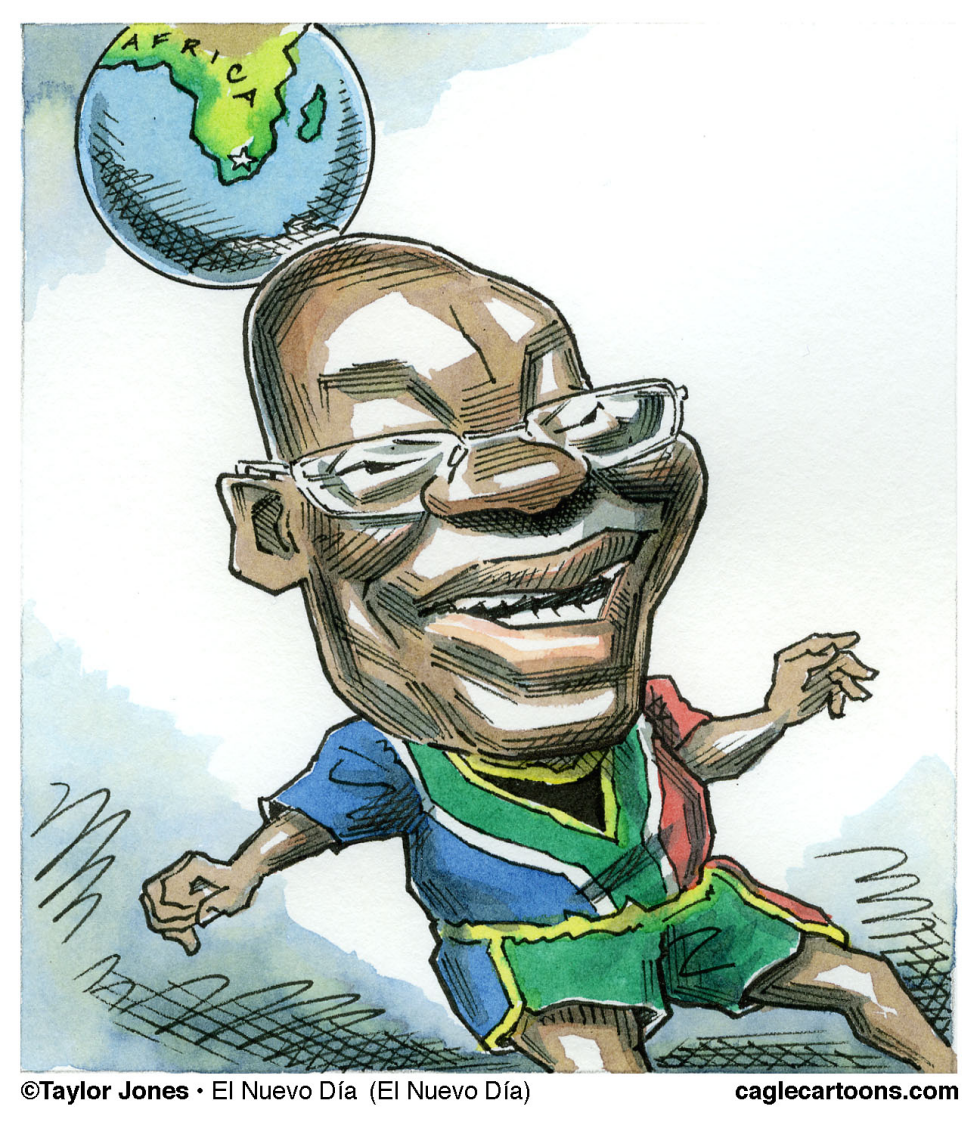 Jacob Zuma y La Copa Mundial - COLOR