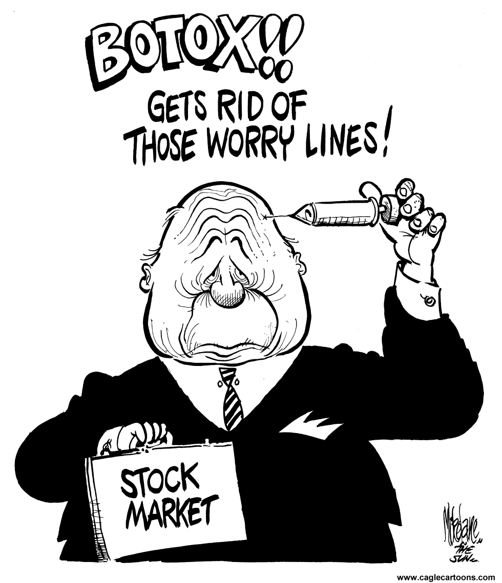  STOCK MARKET WORRY by Mike Lane