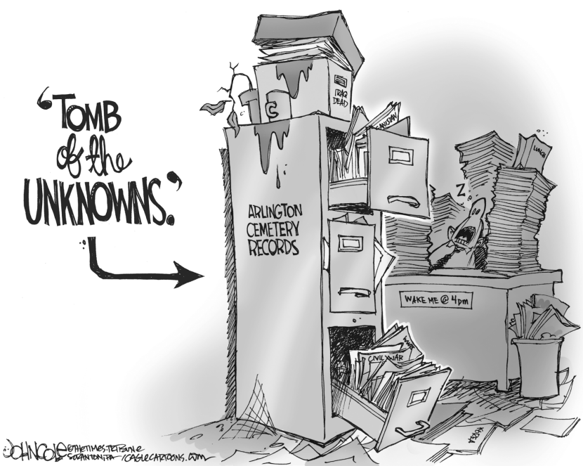 Arlington Cemetery scandal BW