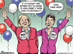 CALIF MEG AND CARLY by Steve Greenberg