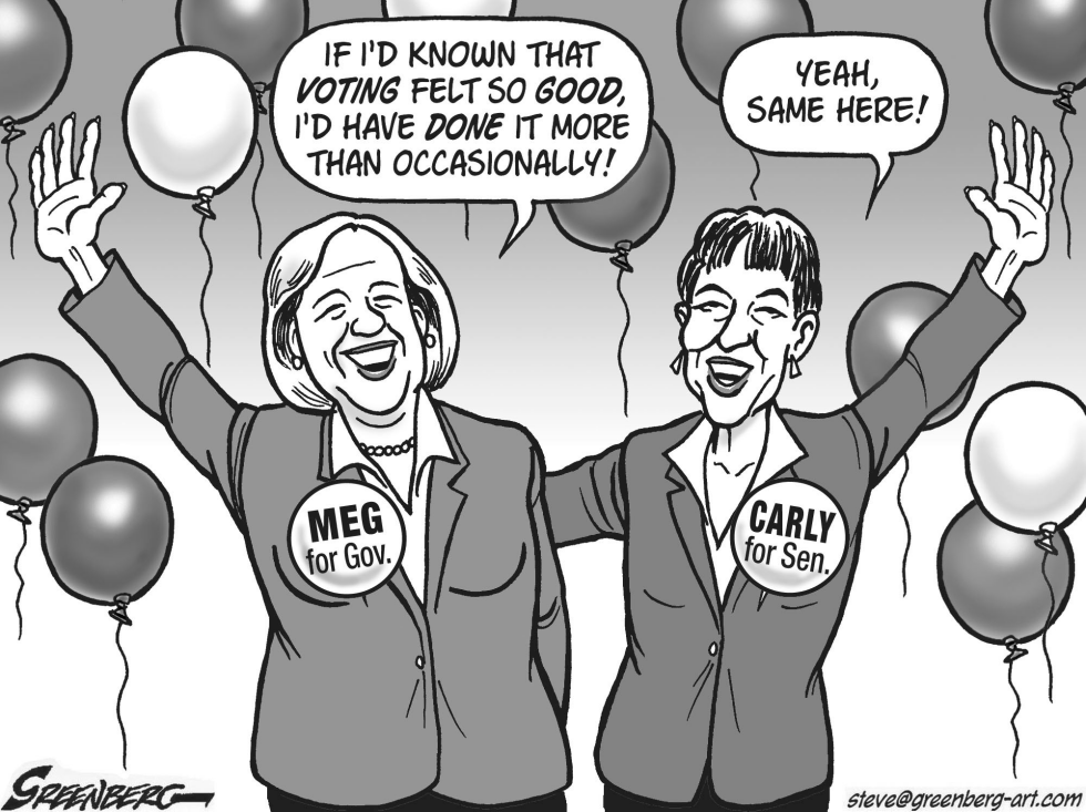 Calif -- Meg and Carly bw