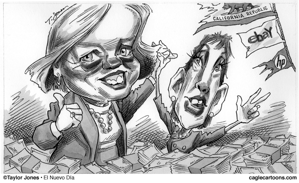  MEG WHITMAN AND CARLY FIORINA by Taylor Jones