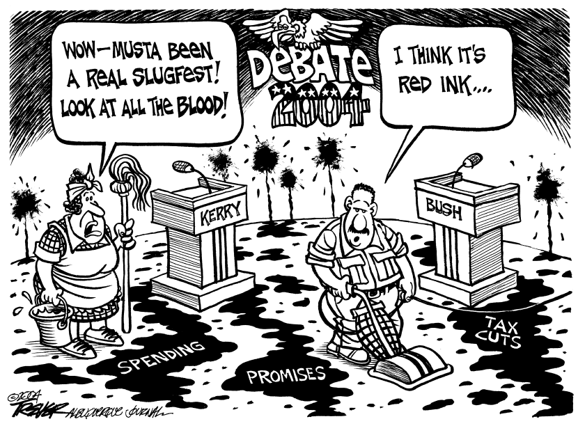 Debate red ink
