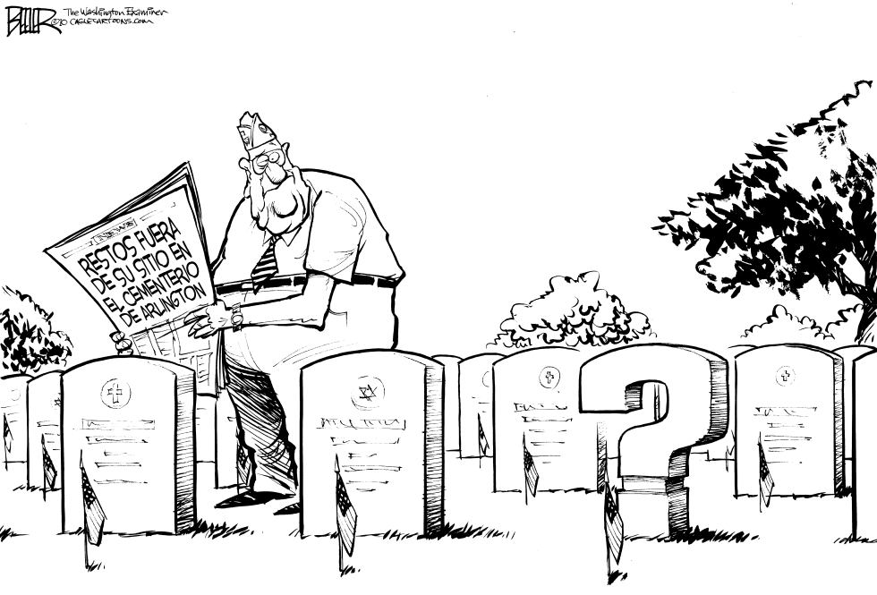  DUDAS EN EL CEMENTERIO DE ARLINGTON by Nate Beeler