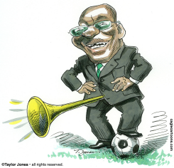 RANDY SOUTH AFRICAN PRESIDENT JACOB ZUMA -  by Taylor Jones