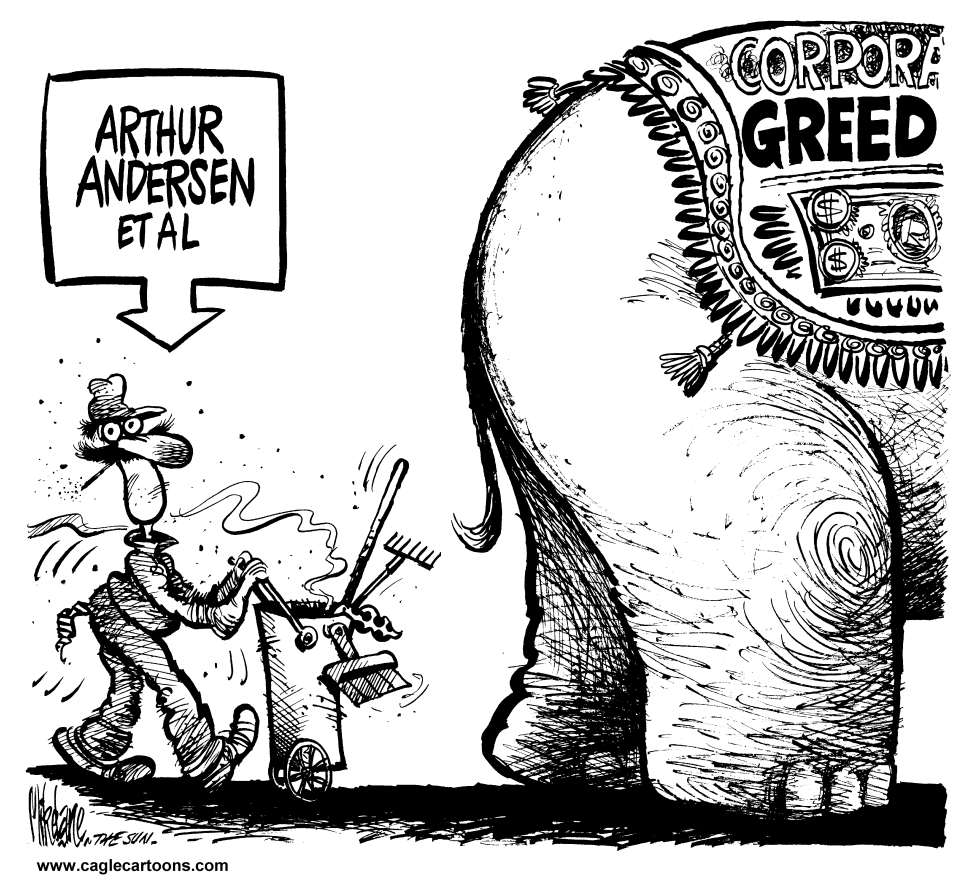  ARTHUR ANDERSON GREED by Mike Lane