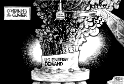 THE GUSHER by Nate Beeler