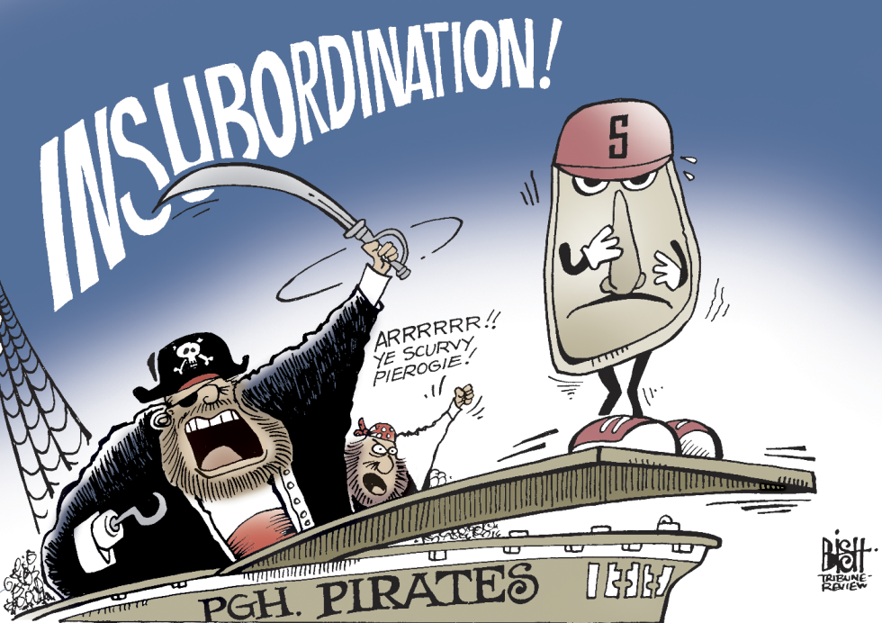 LOCAL- PGH PIRATES FIRE THEIR PIEROGIE, COLOR