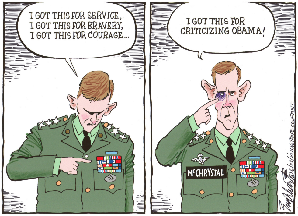  GENERAL STANLEY MCCHRYSTAL by Bob Englehart