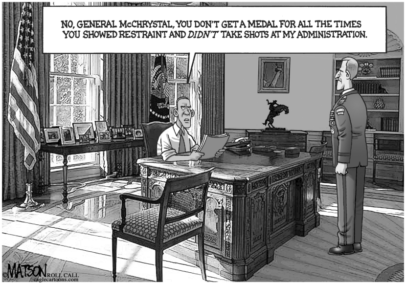 General McChrystal Wants Medal For Exercising Restraint