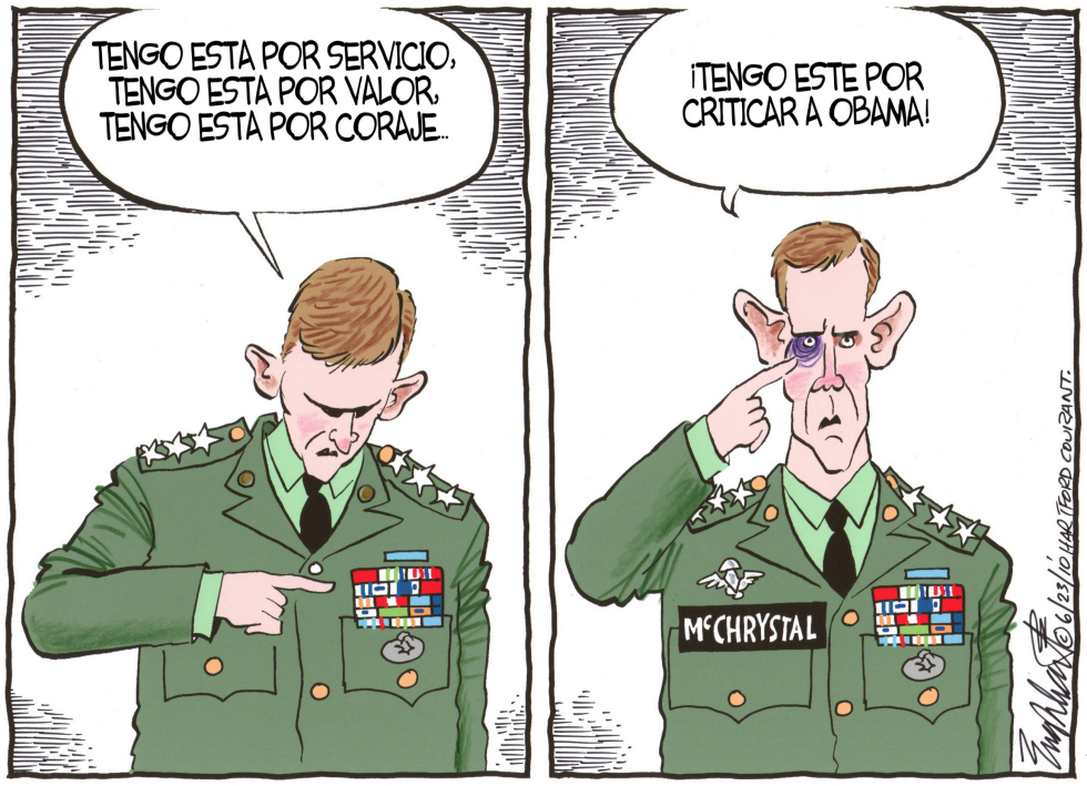  GENERAL STANLEY MCCHRYSTAL  by Bob Englehart