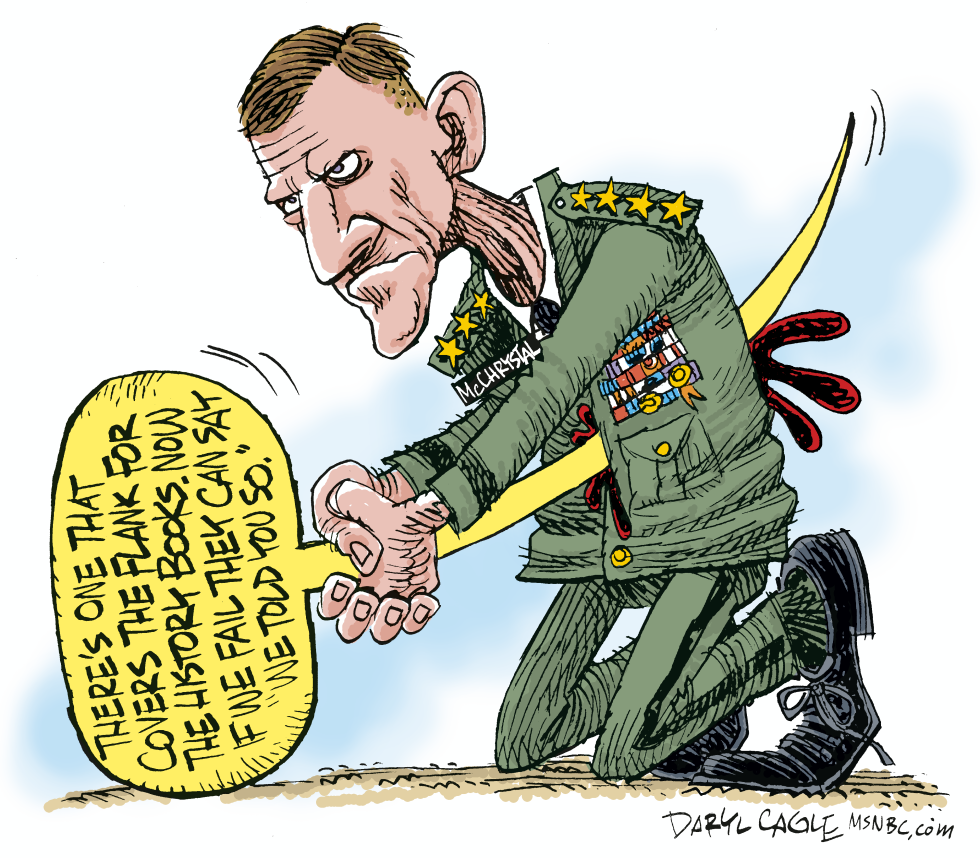 General McChrystal Resigns COLOR