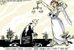 JUDICIAL BOOBS  by Pat Bagley
