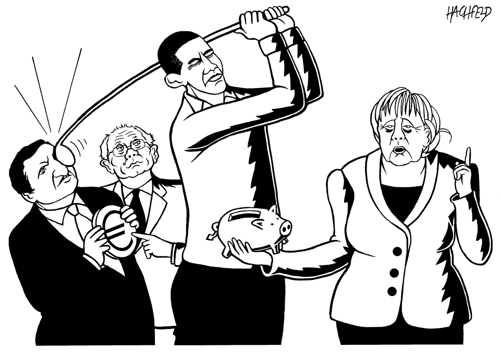 Barroso, Rompuy, Obama, Merkel