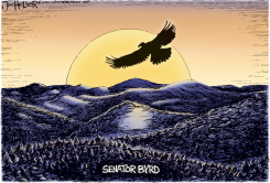 SENATOR BYRD by Joe Heller