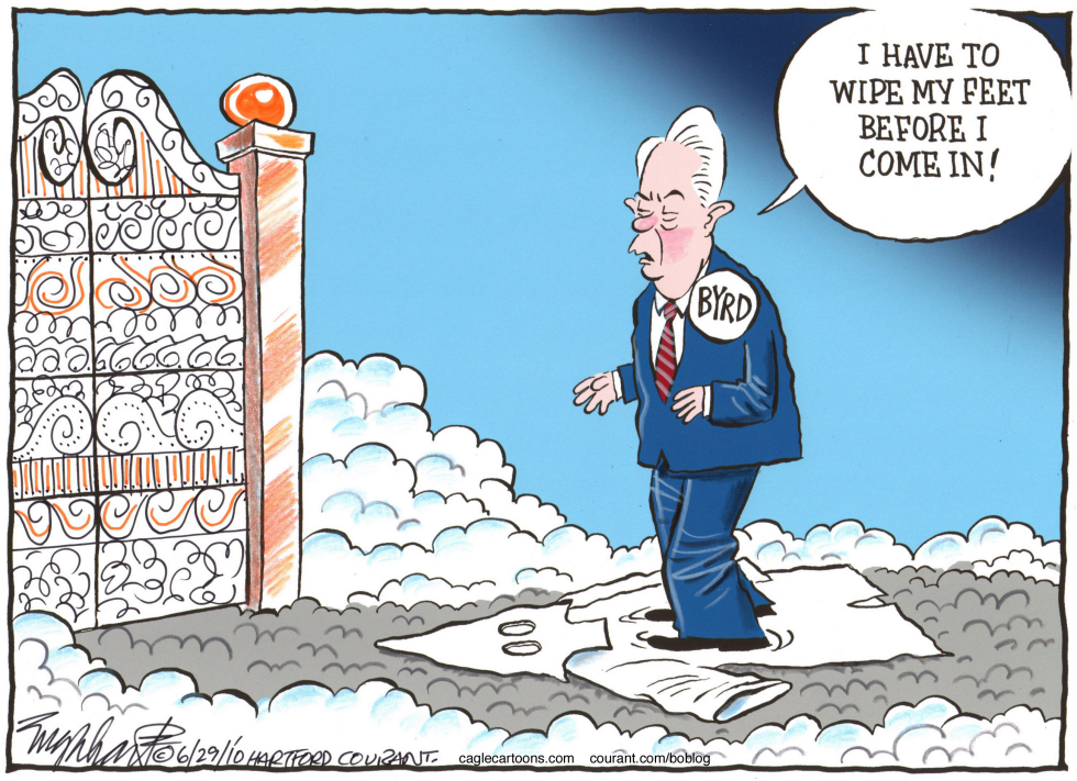  SENATOR ROBERT BYRD by Bob Englehart