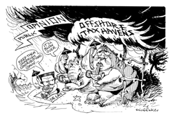 OFFSHORE TAX HAVENS by Sandy Huffaker