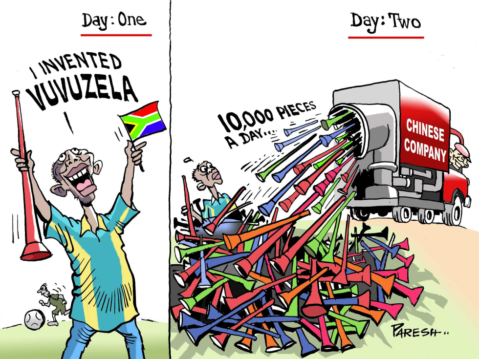 South African vuvuzela COLOR