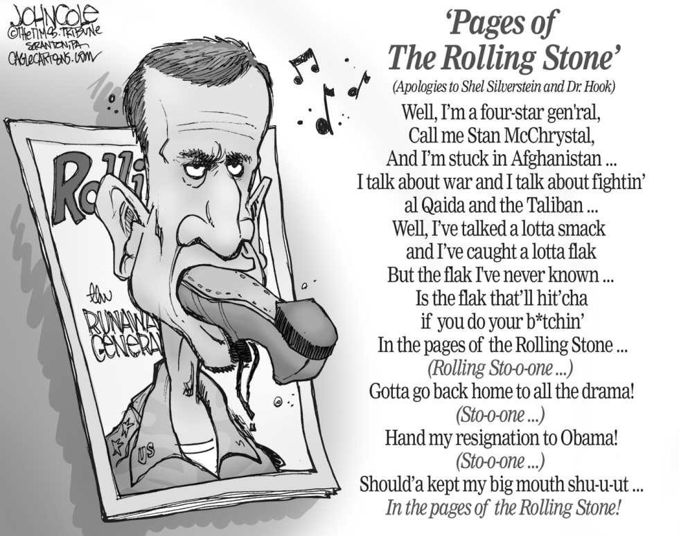 McChrystal in Rolling Stone BW