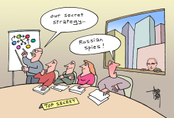 RUSSIAN SPIES AND US-SECRETS by Arend Van Dam